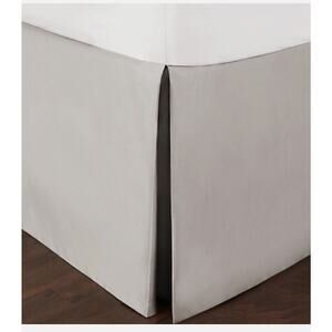 Brand New HUDSON PARK COLLECTION 680 Thread Count Sateen King Bedskirt Pewter